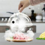 Tutup Pistol Pengasapan Dome 16cm, Tutup Lonceng Pengasapan Portabel untuk Makanan, Minuman, Koktail, BBQ, Steak, Sous Vide, Salmon